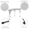 Flash Furniture Mobile 47.5" Circle Wave Grey Table Set-18" Chairs XU-GRP-18CH-A48-HCIRC-GY-T-A-CAS-GG - alternate 5